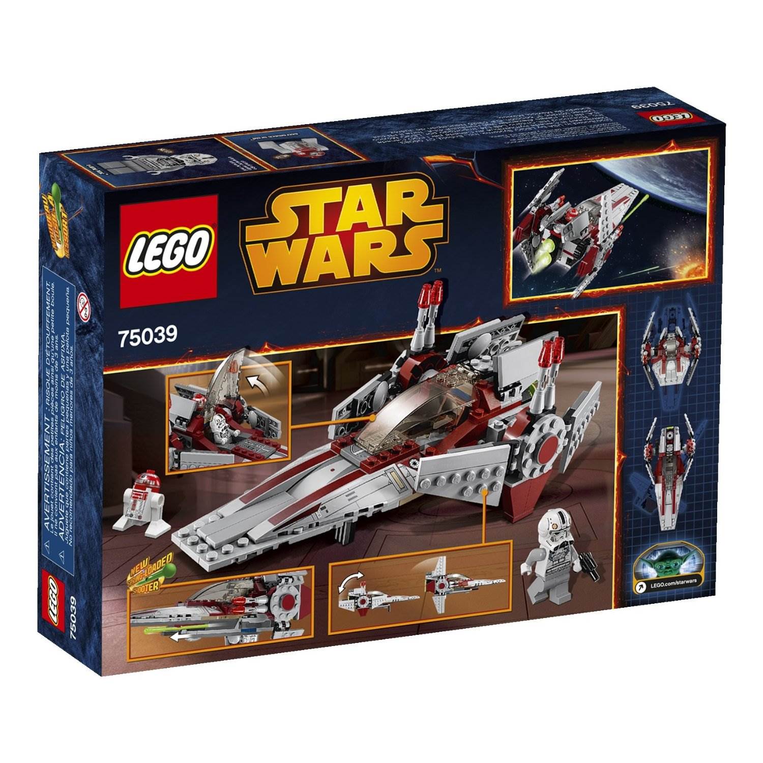 Haden Dorset 1.7 Liter Stainless Steel Electric Kettle with Auto Shut Off, Beige + LEGO® Star Wars™ Revenge of the Sith V-Wing Starfighter w/ 2 Minifigures | 75039
