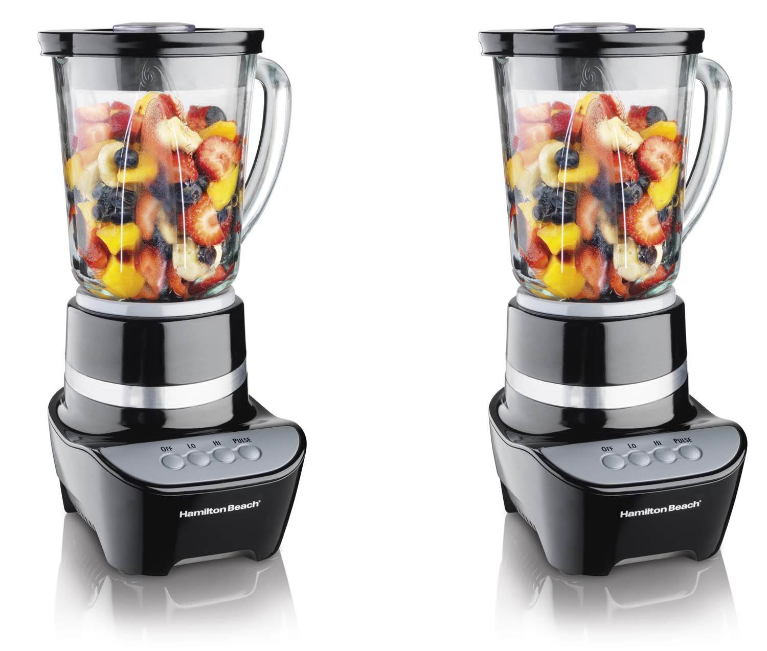 2) Hamilton Beach 53205 Wave Maker 2 Speed Compact Mini Food Processor Blender