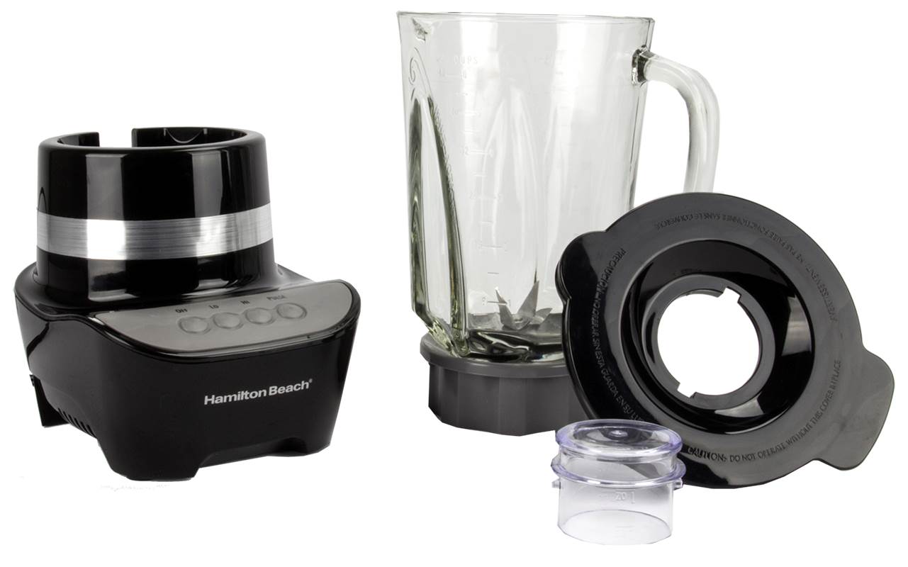 2) Hamilton Beach 53205 Wave Maker 2 Speed Compact Mini Food Processor Blender