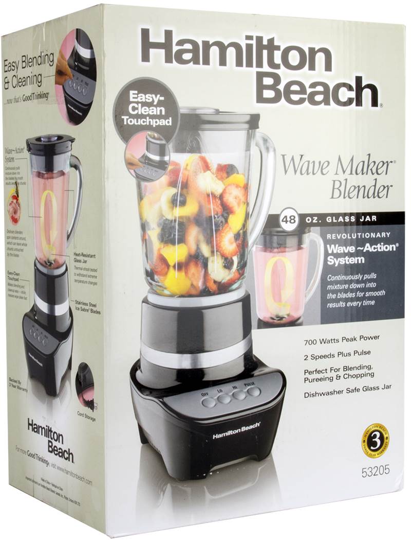 2) Hamilton Beach 53205 Wave Maker 2 Speed Compact Mini Food Processor Blender