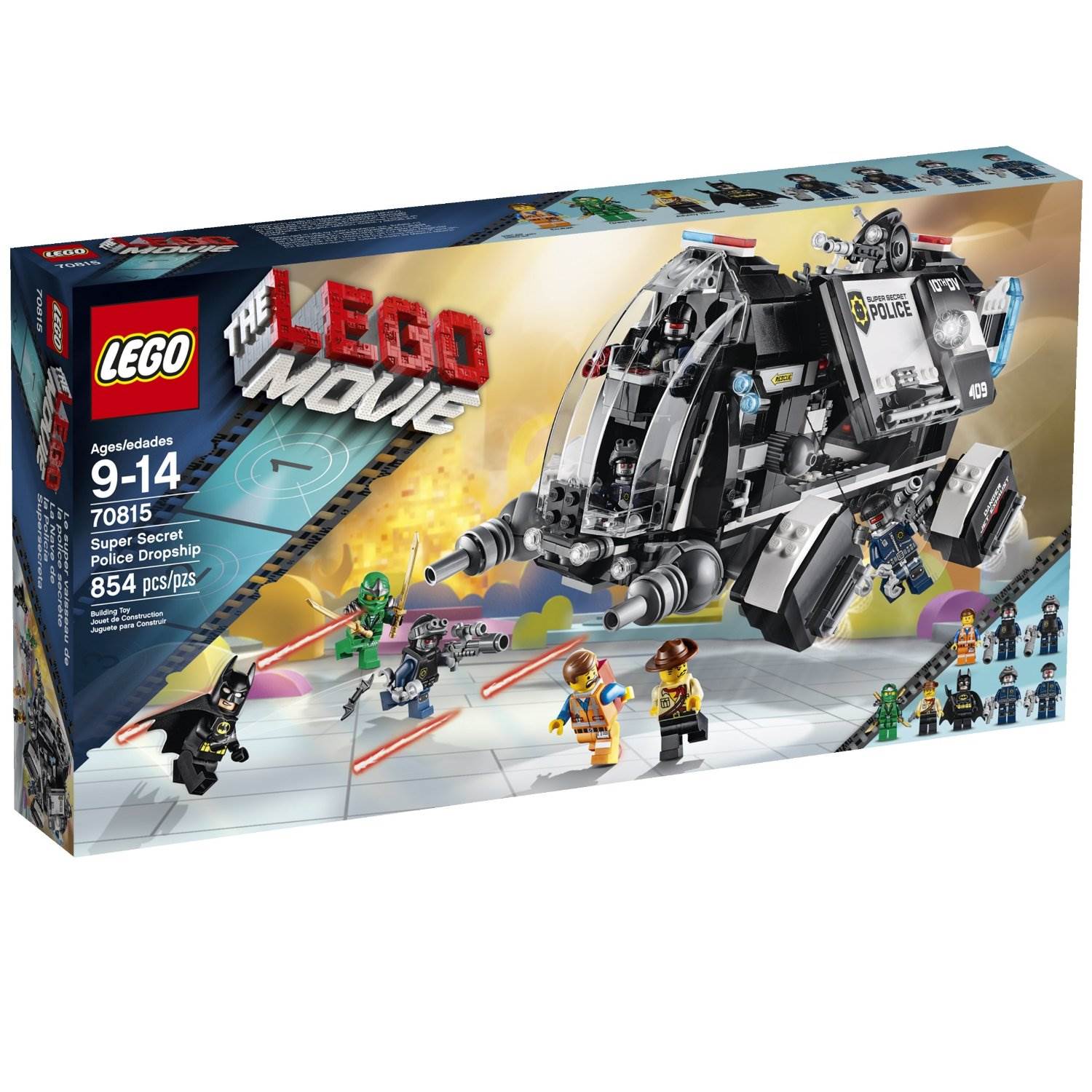 THE LEGO® MOVIE™ Super Secret Police Dropship w/ 8 Minifigures | 70815