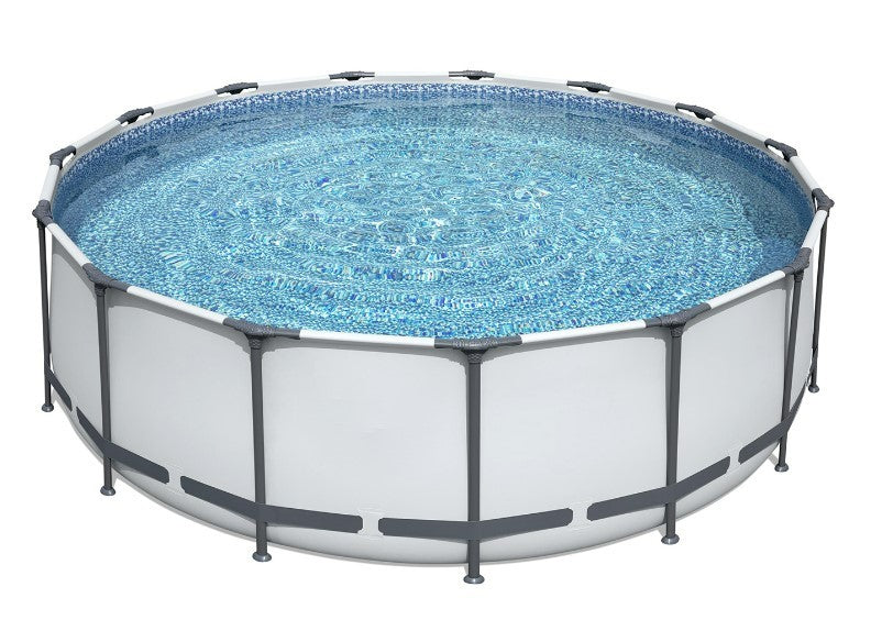 Bestway Steel Pro MAX 16 x 4 Foot Above Ground Round Pool Set w/ Accessory Kit - VMInnovations