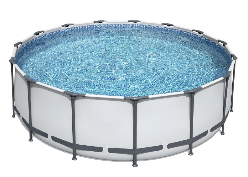 Bestway 15' x 48" Steel Pro Swimming Pool and E-Z Pool Weekly Treatment, 10 Lbs - VMInnovations