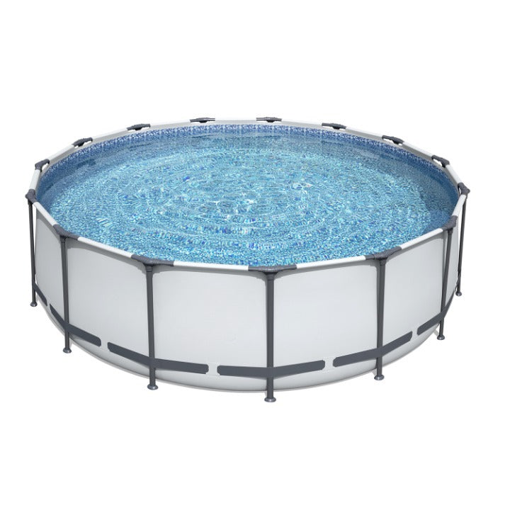 Bestway 15 Foot Steel Pro Max Above Ground Pool and API Revive! 32 Oz Clarifier