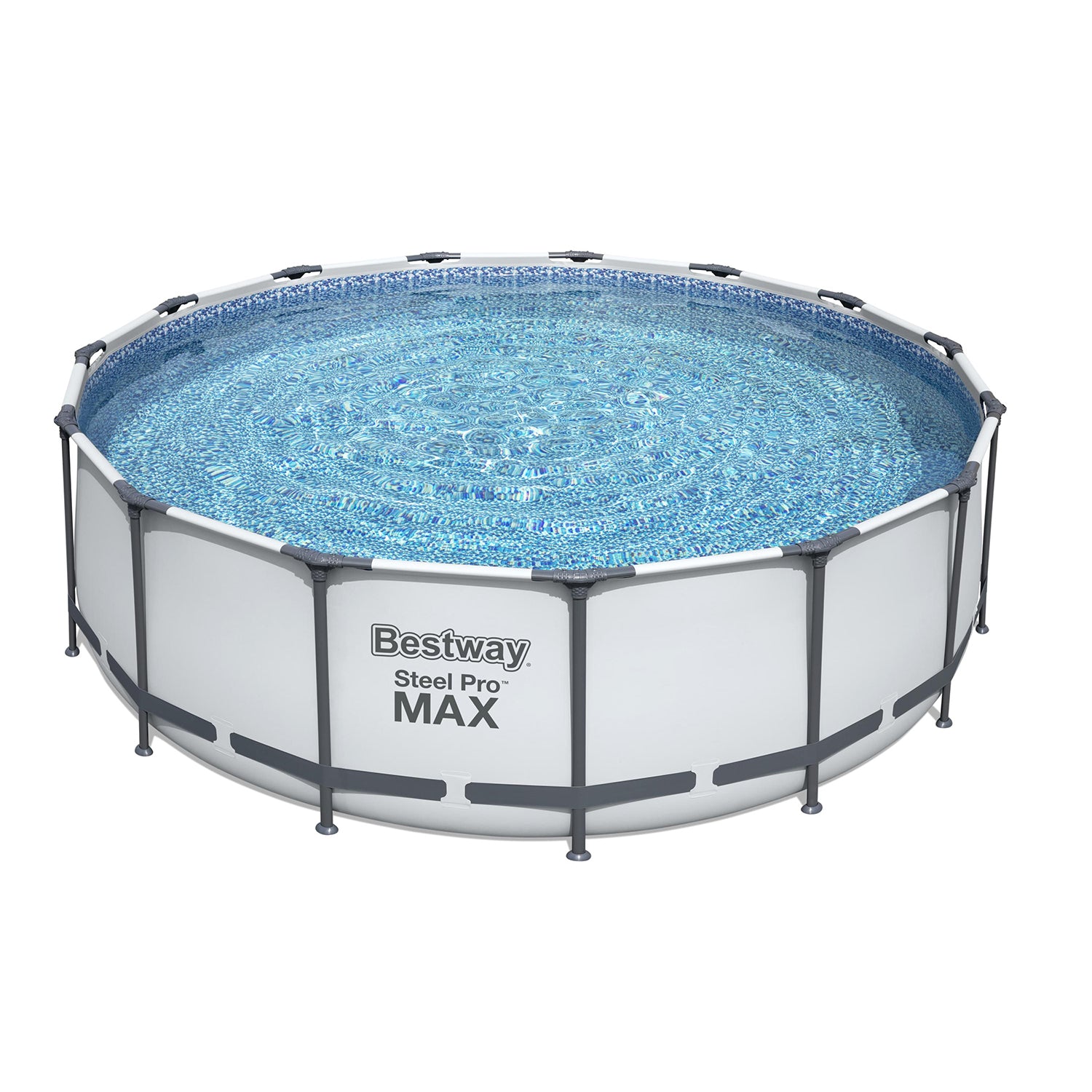 Bestway 15' x 48" Round Frame Above Ground Pool & Hey! Cool Pool Flip Plop Float - VMInnovations