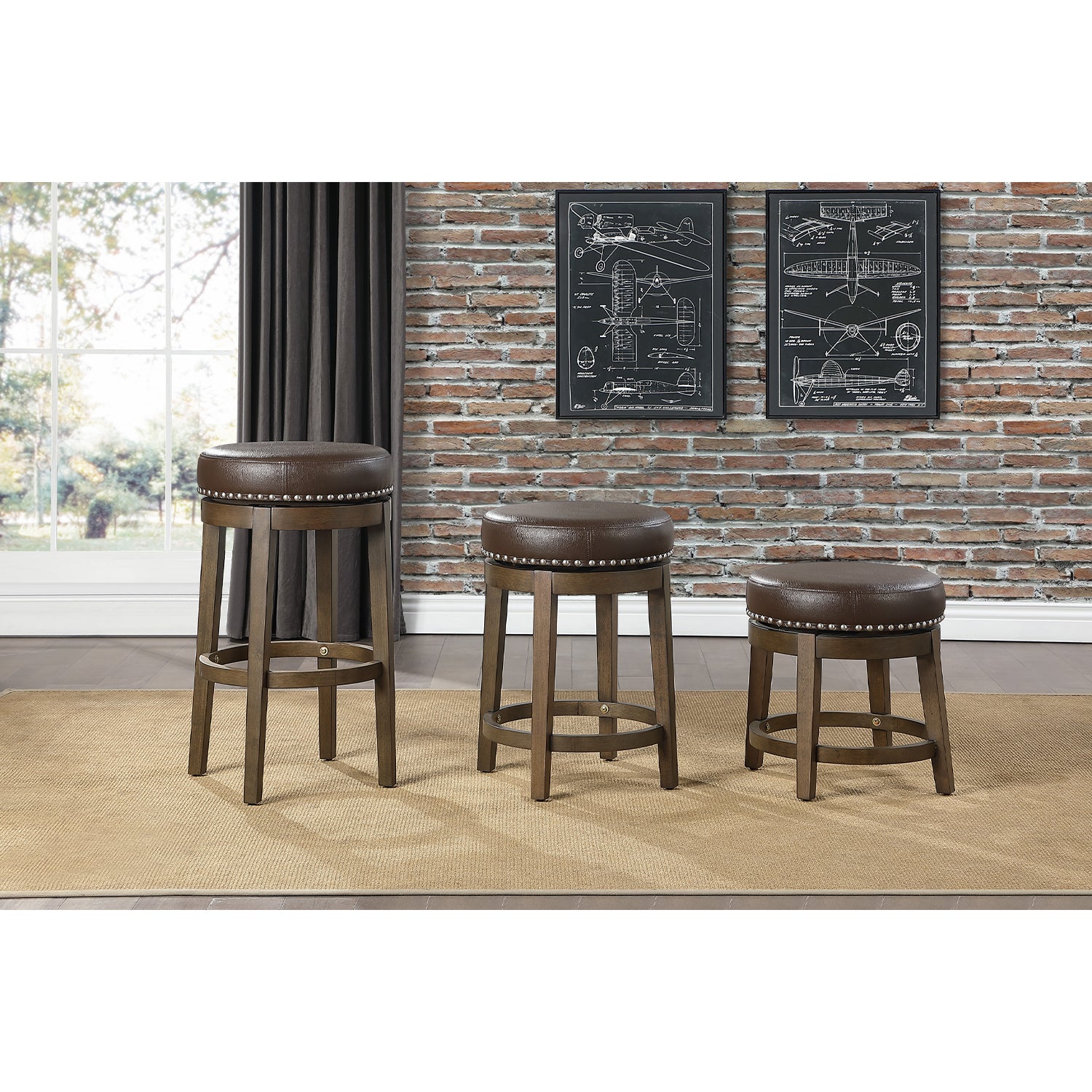 Lexicon Whitby 30.5 Inch Pub Height Swivel Seat Bar Stool (2 Pack) (For Parts) - VMInnovations