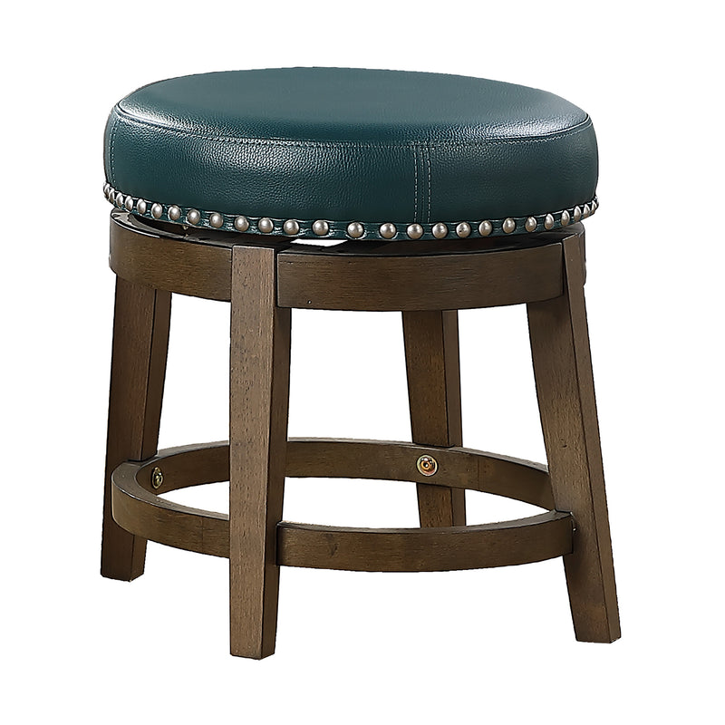 Lexicon Whitby 18 Inch Dining Height Round Swivel Seat Bar Stool, Green (2 Pack)