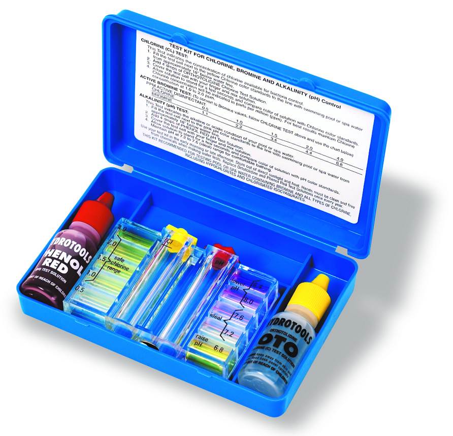 HydroTools 8420 Deluxe Two Way Swimming Pool Spa Chlorine Water Testing Test Kit - VMInnovations