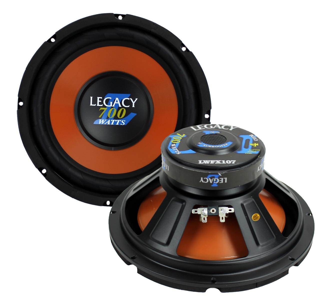 2) NEW Legacy LWFX107 10" 1400W Car Audio Subwoofers Subs Woofers PAIR Stereo
