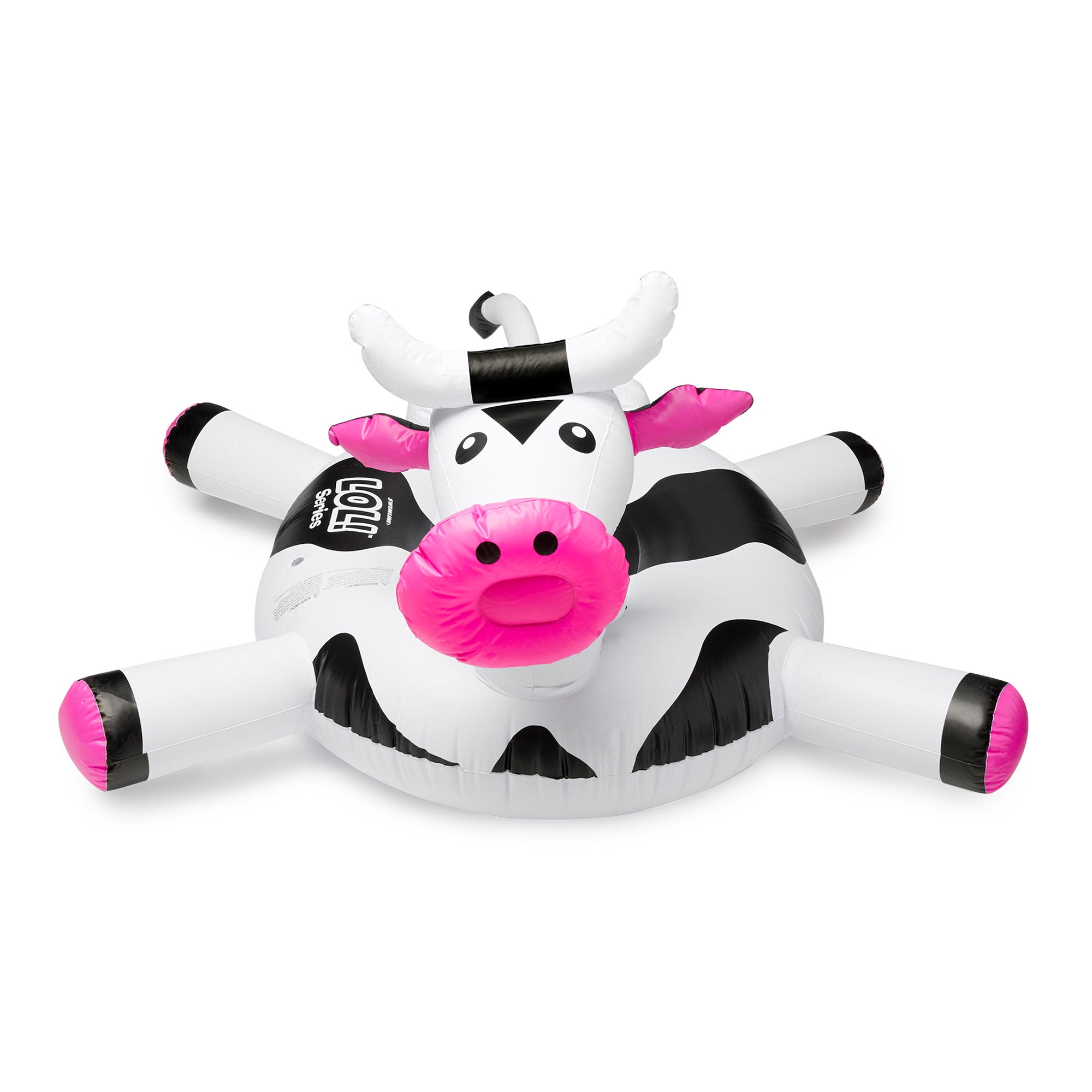 Swimline LOL 90268 Swimming Pool Kids Rideable Inflatable Float Toy Cow (4 Pack)