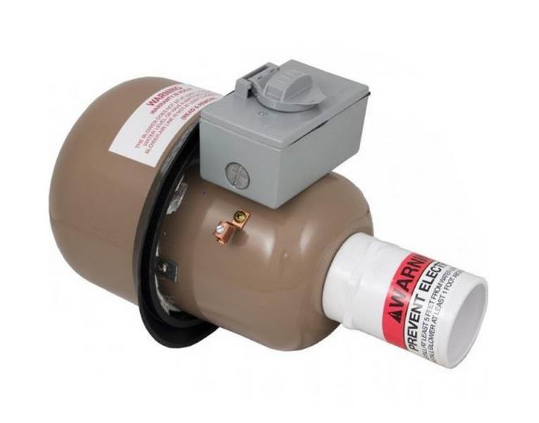 Polaris Zodiac 1-516-03 Metal 1.5HP 240V Bottom Mount Spa Air Blower (Open Box)