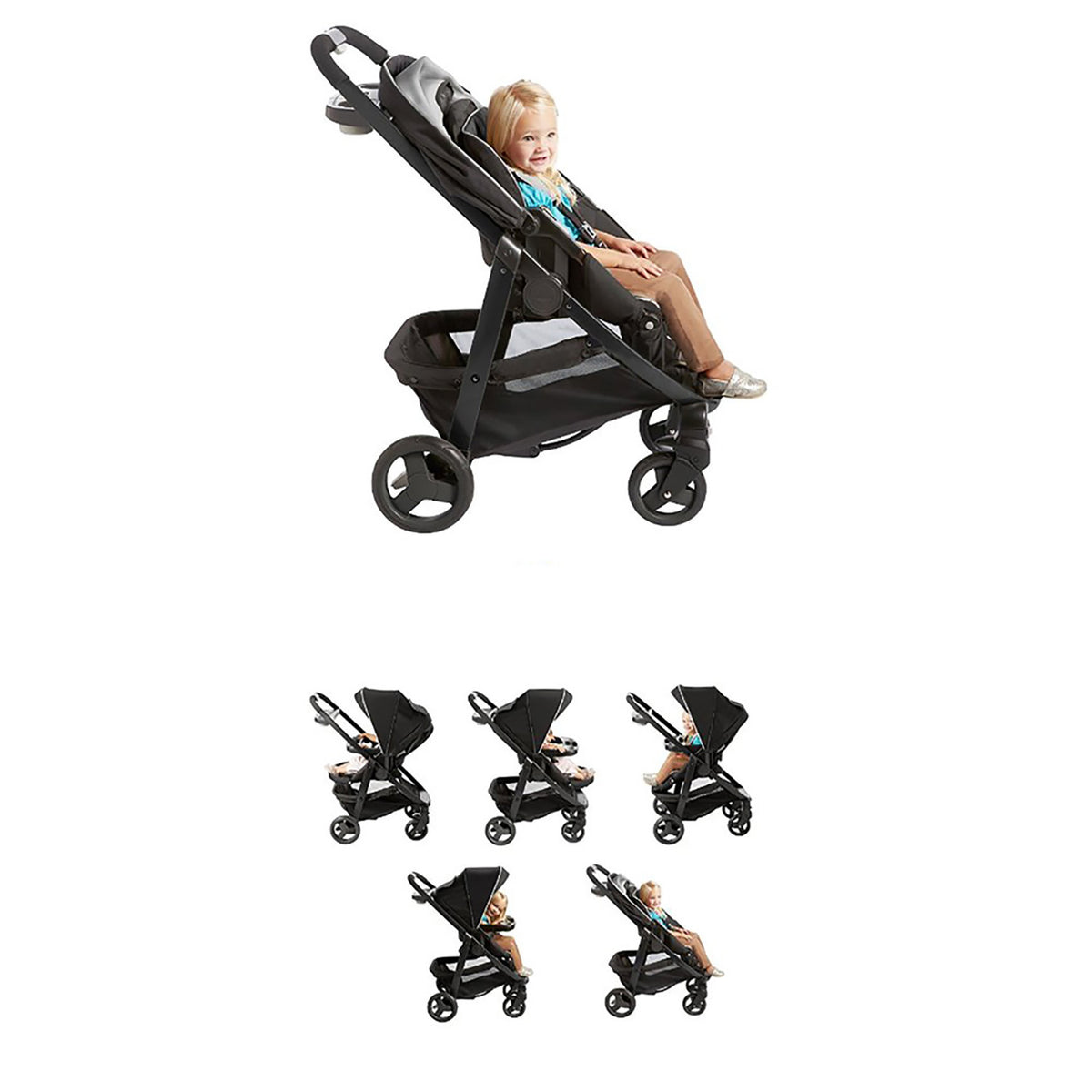 Graco Modes Click Connect Stroller Infants and Toddlers, Onyx (Open Box)