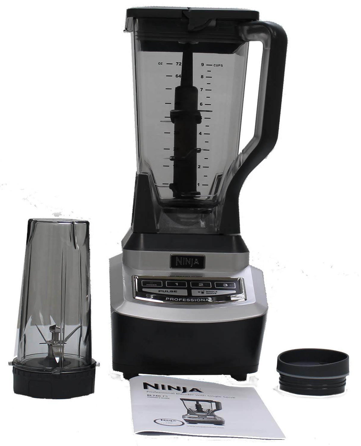Ninja Professional 1100 Watt Blender (BL740) w/Nutri Cup & Pitcher (Open Box)