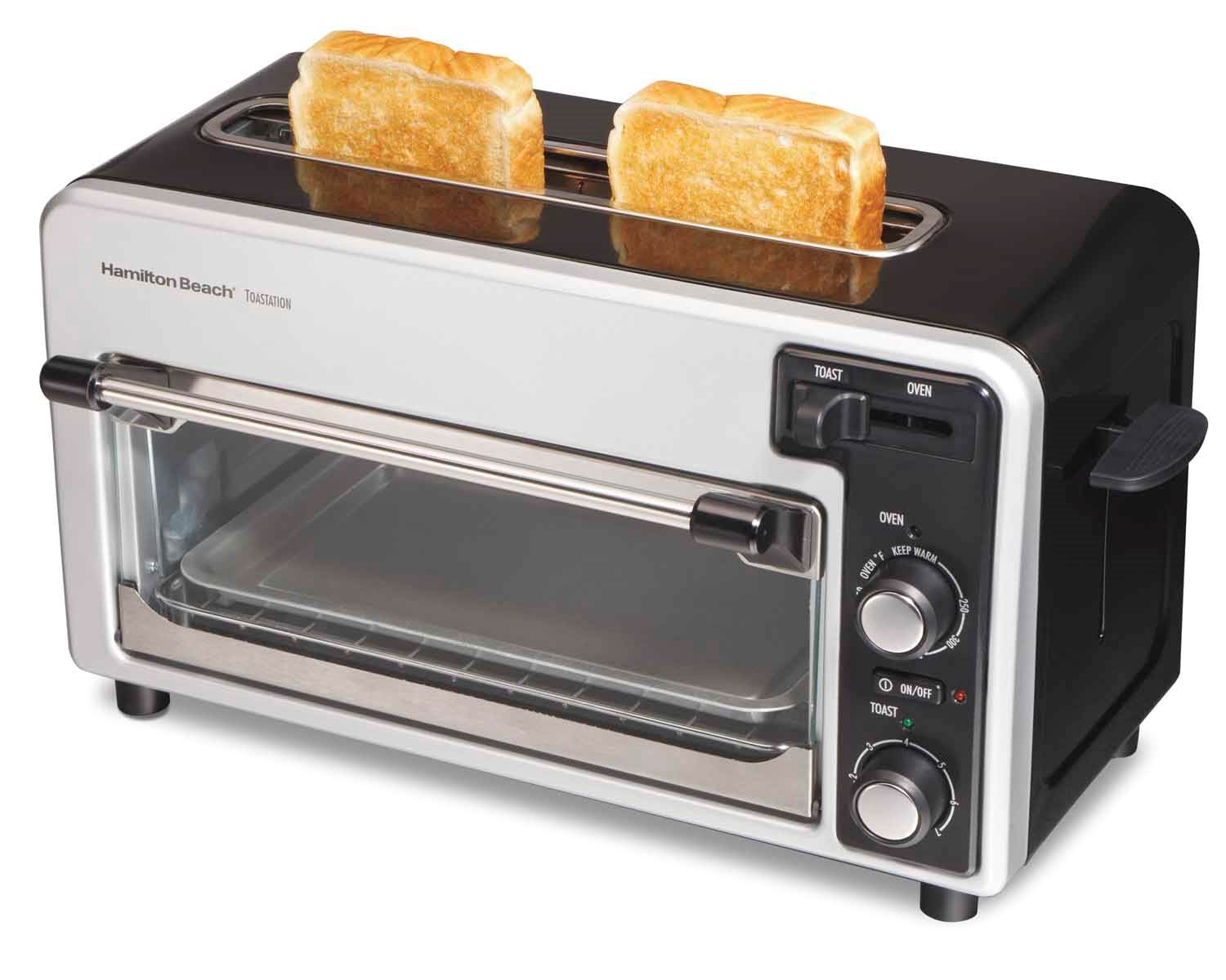Hamilton Beach 22720 Toastation Toaster Oven Wide Toaster Combo Black (Open Box)