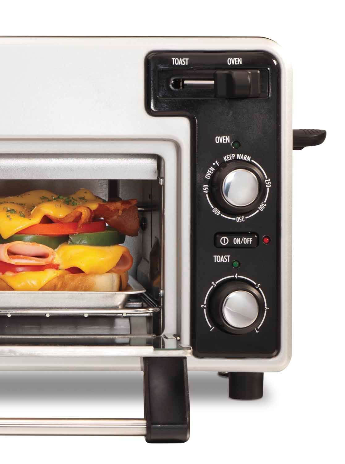 Hamilton Beach 22720 Toastation Toaster Oven Wide Toaster Combo Black (Open Box)