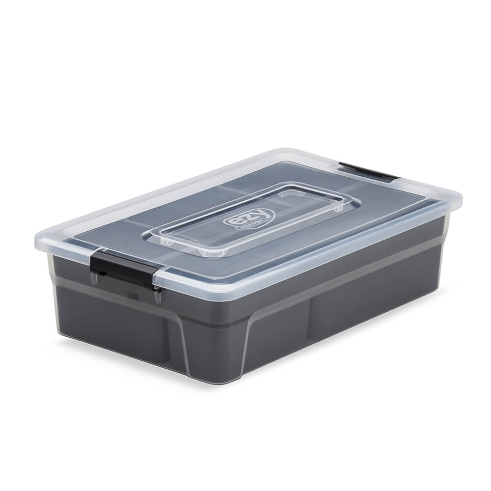 Ezy Storage 5.9 Qt Sort It Storage Container Bin Organizer w/ Removable Cups