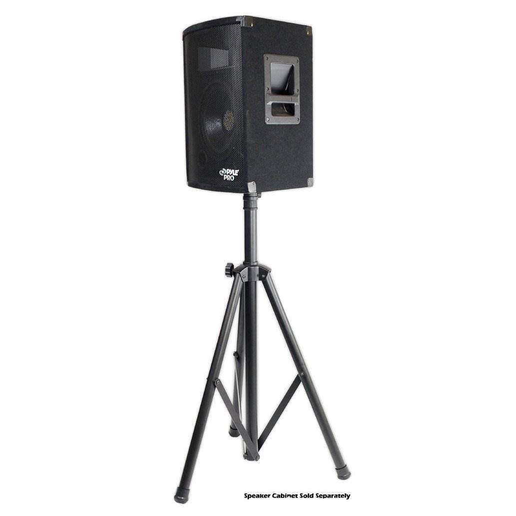 Pyle PSTND2 6 Ft Adjustable Height Tripod Base Speaker Stand, Black (4 Pack)