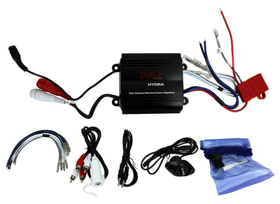 Pyle 1200W 4-Channel Waterproof Micro Marine Amplifier Amp Stereo Equipment