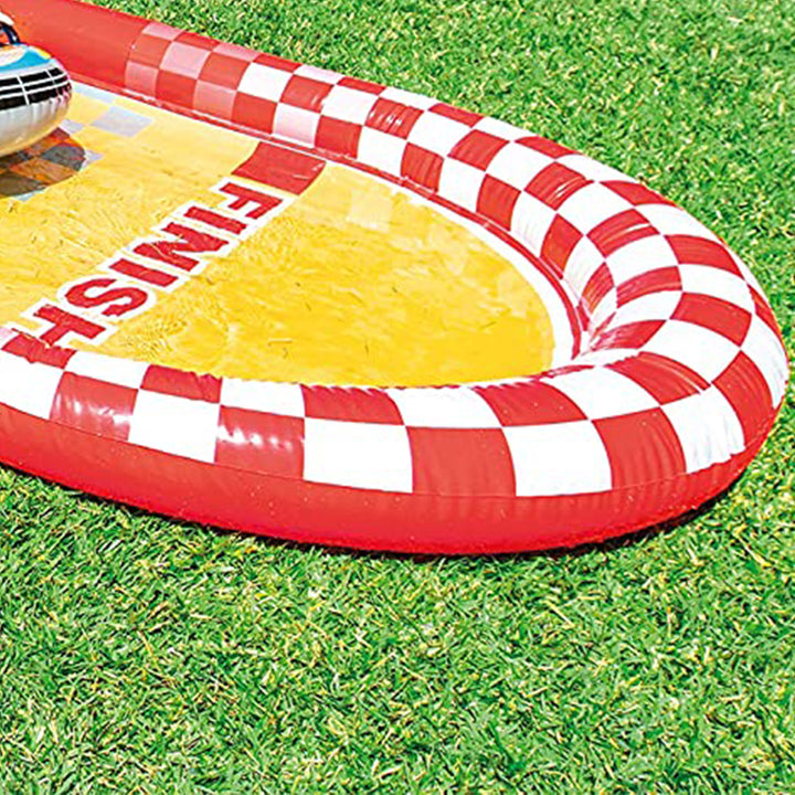 Intex 57167EP 221 Inch Racing Fun Water Slide with 2 Surf Riders (Open Box) - VMInnovations