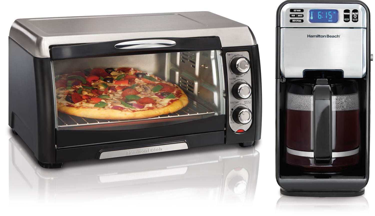 NEW Hamilton Beach 31331 Convection Counter Top 6 Slice Toaster Oven Stainless