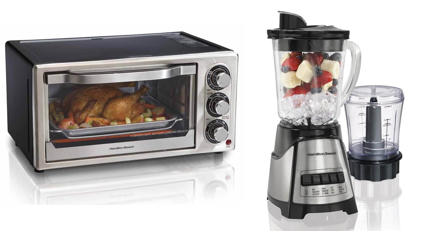 Hamilton Beach 31510 Stainless Steel Toaster Oven & 58149 Blender & Chopper Kit