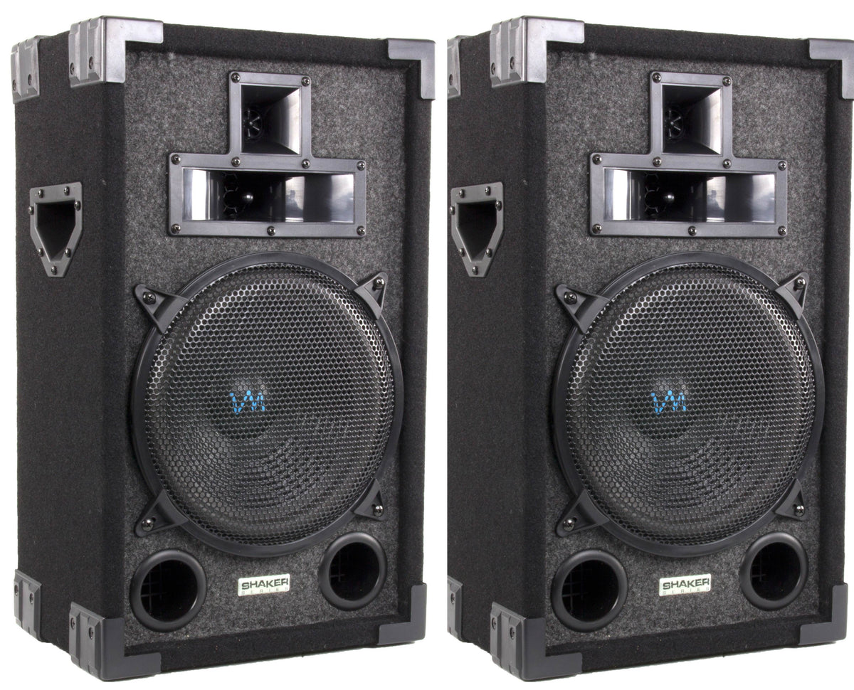 4) VM Audio VAS310P 1200 Watt 3 Way 10" DJ Passive Loud Speaker System (Four)