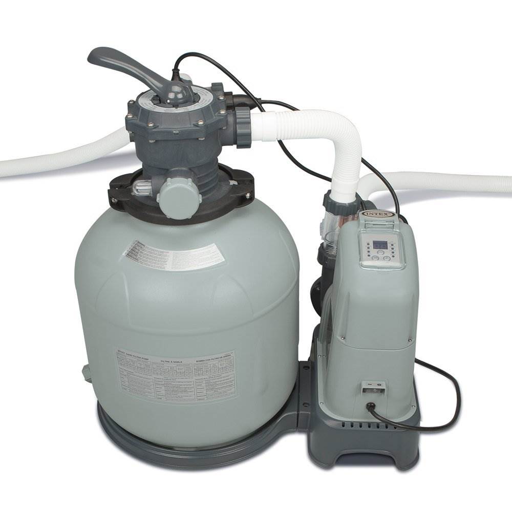 Intex 2650 GPH Saltwater System Filter Pump Swimming Pool Set 28679EG (Open Box)