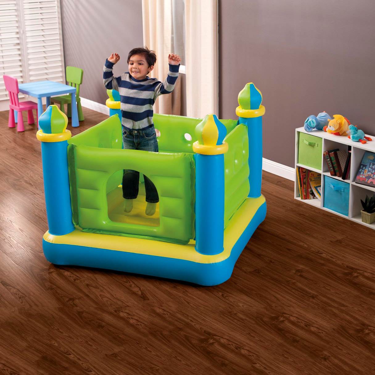 Intex Inflatable Junior Jump-O-Lene Ball Pit Castle Bouncer | 48257EP (Open Box)