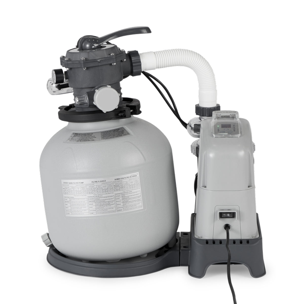 Intex 1600 GPH Saltwater System & Sand Filter Pump Set for Above Ground Pools