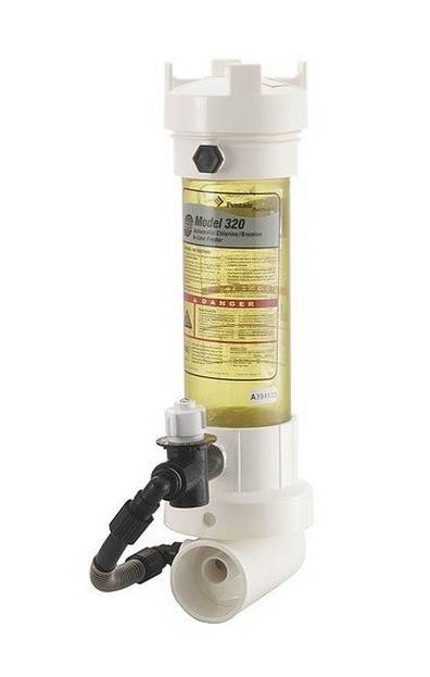 Pentair Rainbow 320C In-Line Pool Automatic Chlorine Bromine Feeder | Used