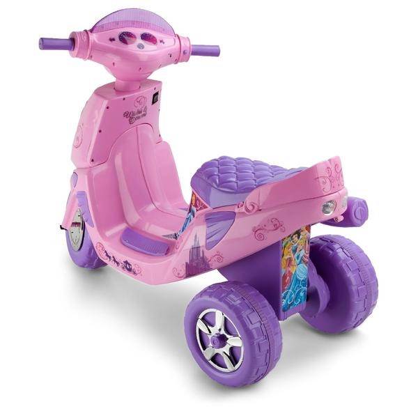 KidTrax Disney Twinkling Tiara 6V Scooter Kids Electric Ride-On | KT1107TR