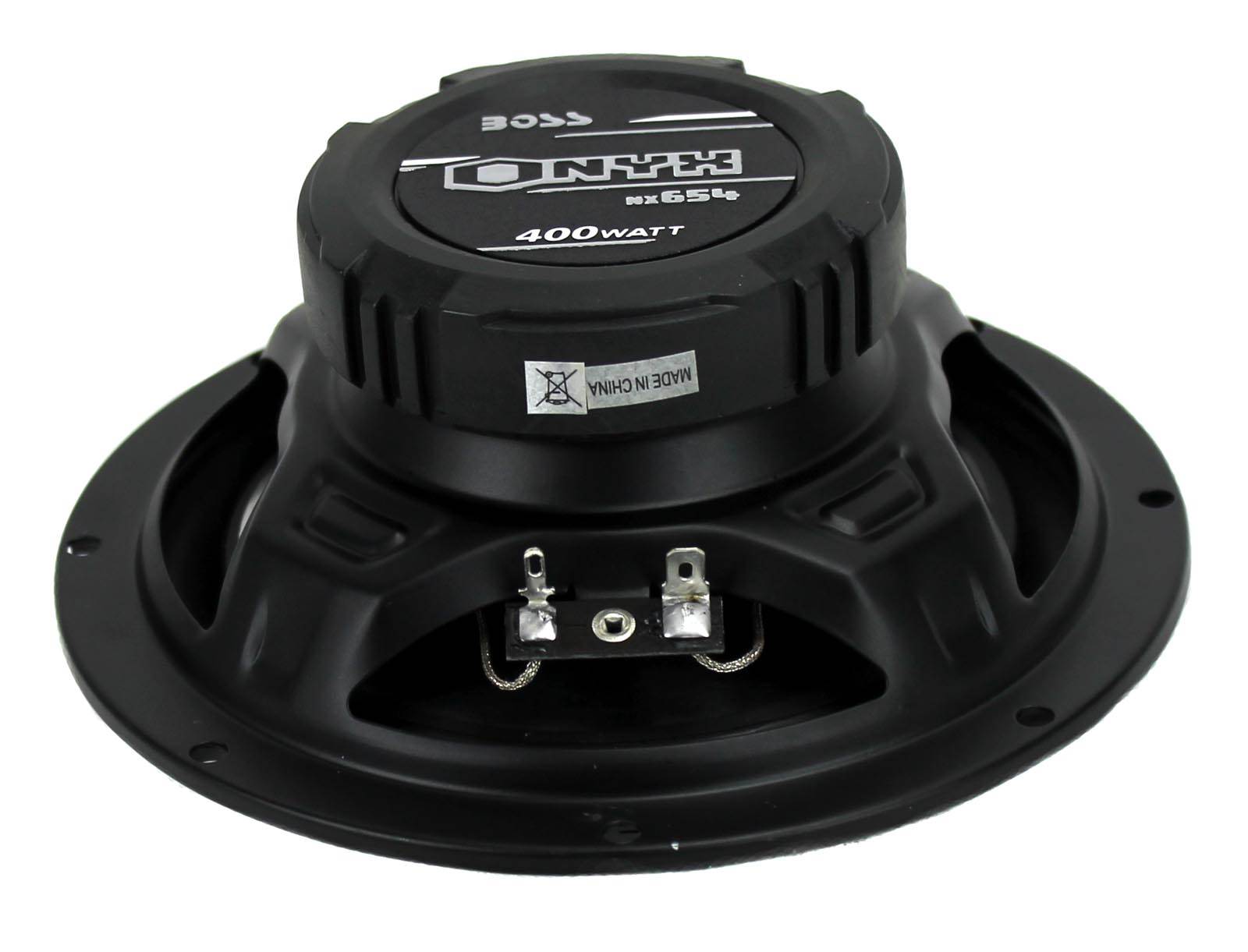 4) NEW BOSS NX654 6.5" 800W 4-Way Car Audio Coaxial Speakers + 4 Channel Amp