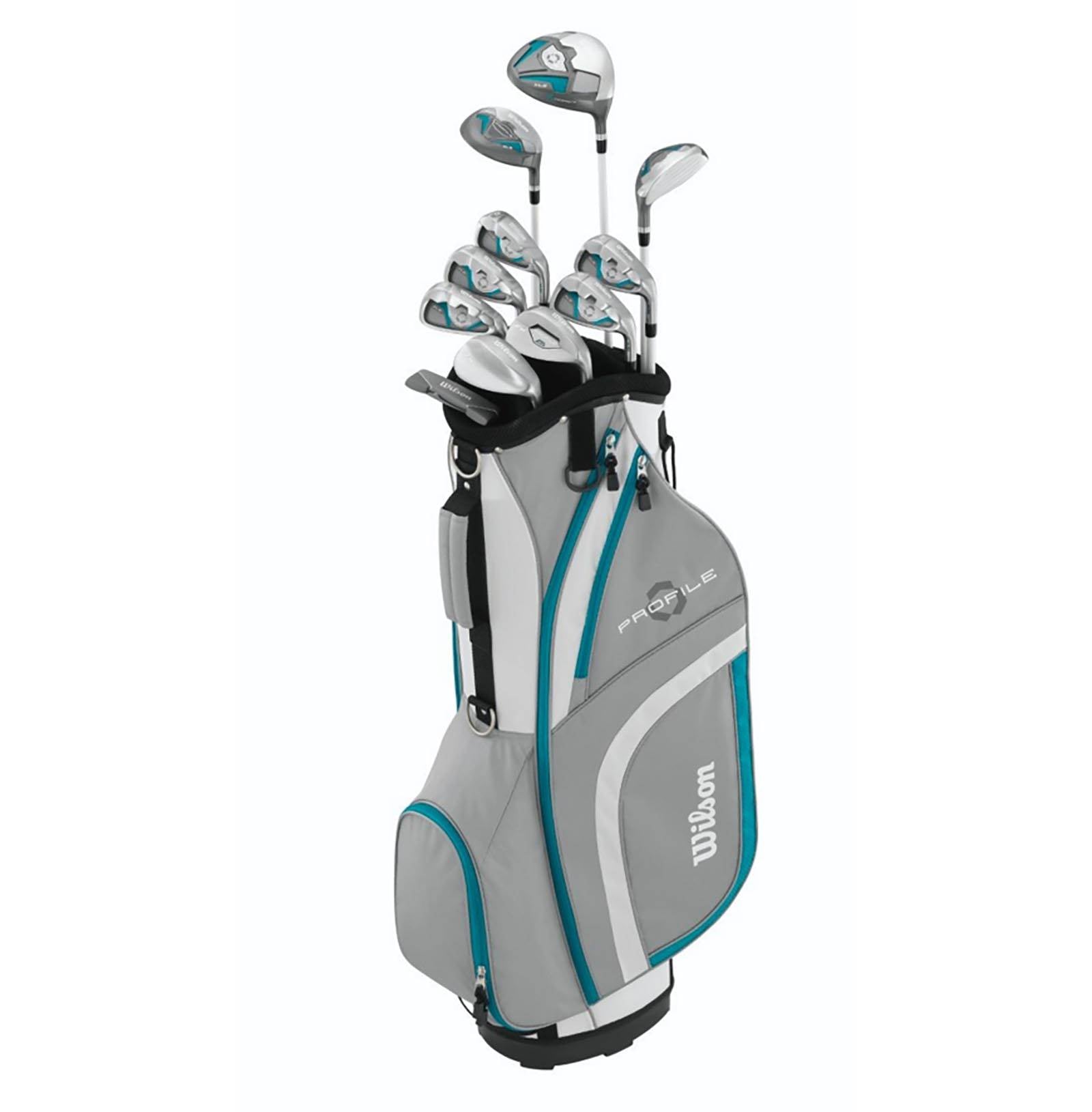 WILSON Profile XLS Women's RH Flex Graphite Golf Club Set w/ Cart Bag (Open Box)
