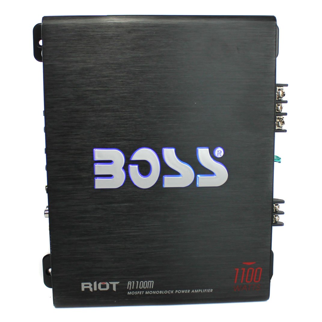 Boss R1100M Riot 1100 Watt Monoblock Class A/B Car Audio Amplifier (4 Pack)
