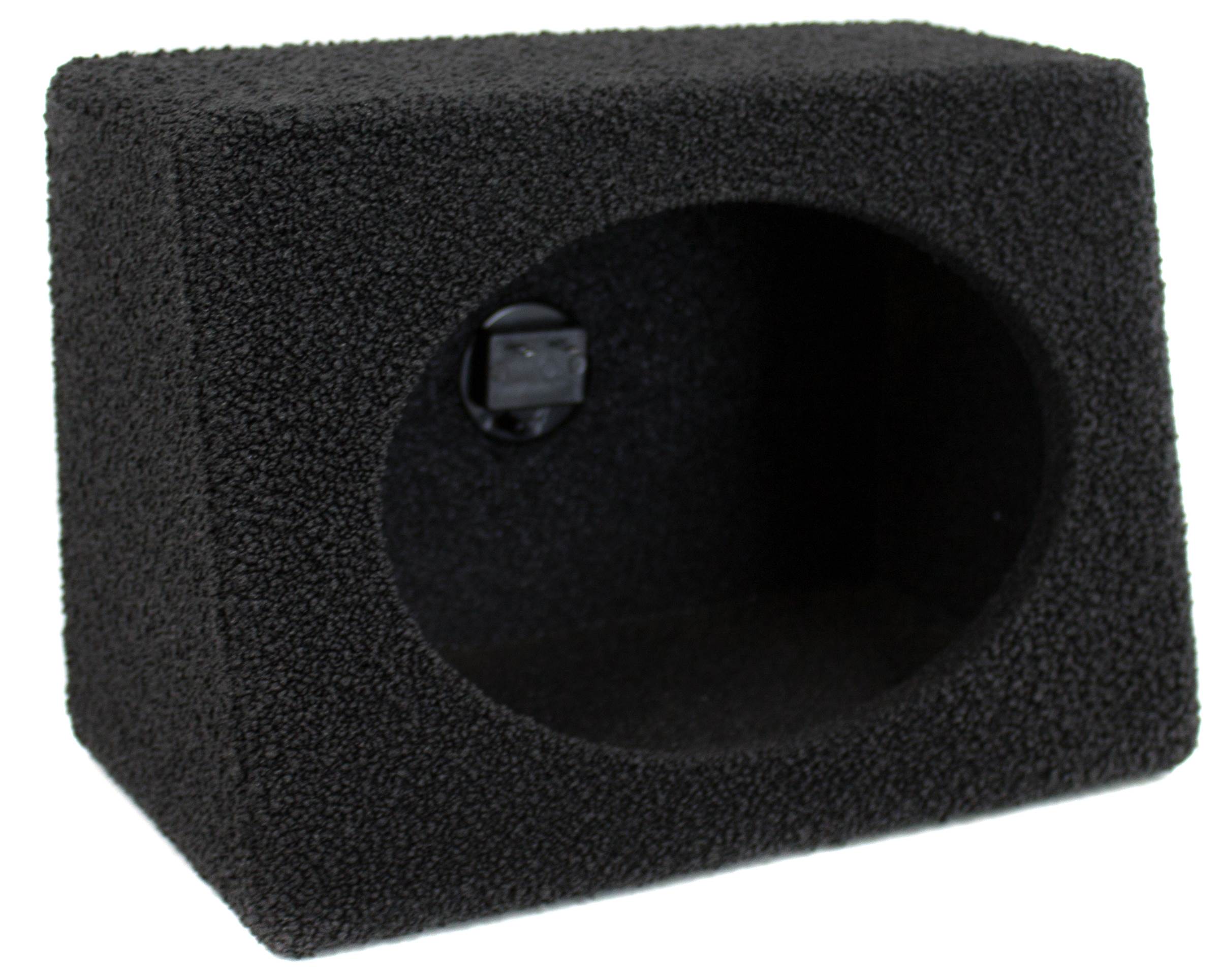 Q-POWER Q-Bomb 6x9" Car Wedge Speaker Boxes with Bedliner Spray, Pair (Open Box) - VMInnovations
