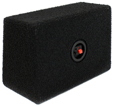 Q-POWER Q-Bomb QTW6X9 6x9" Car Wedge Speaker Boxes with Bedliner Spray, Pair