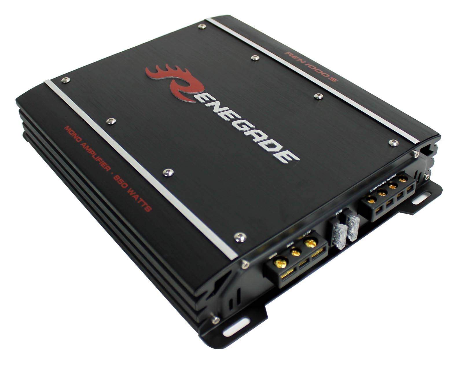 Renegade REN1000S 850 Watt MONO 4-Ohm Car Audio Power Amplifier Amp (Open Box)
