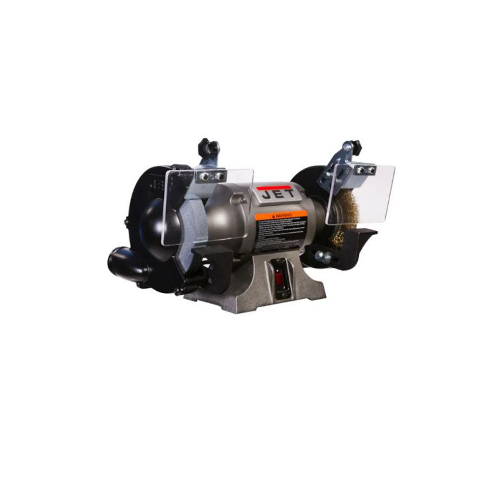Jet 577126 Shop Bench Grinder JBG 6W with Grinding Wheel and Wire Wheel System