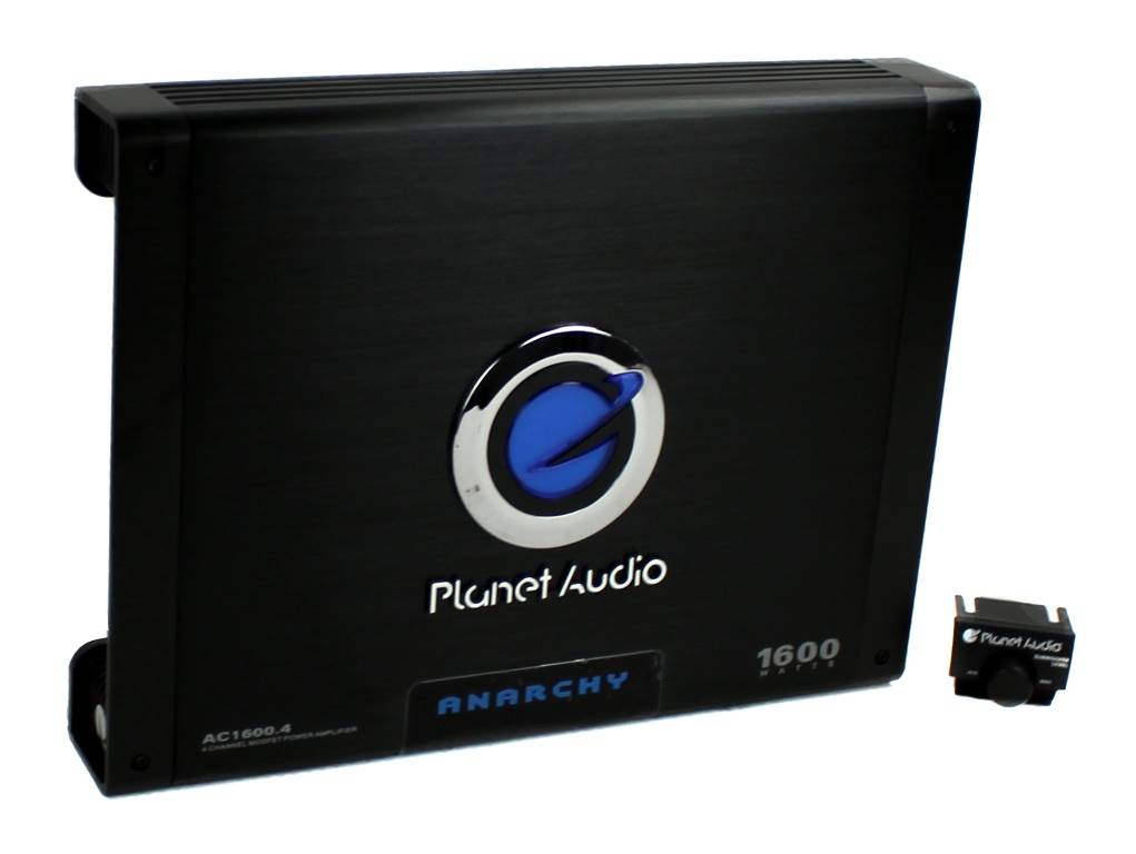 Planet Audio AC1600.4 1600W 4-Ch Car Amplifier + 2.0 Farad Cap + 4 Ga Amp Kit