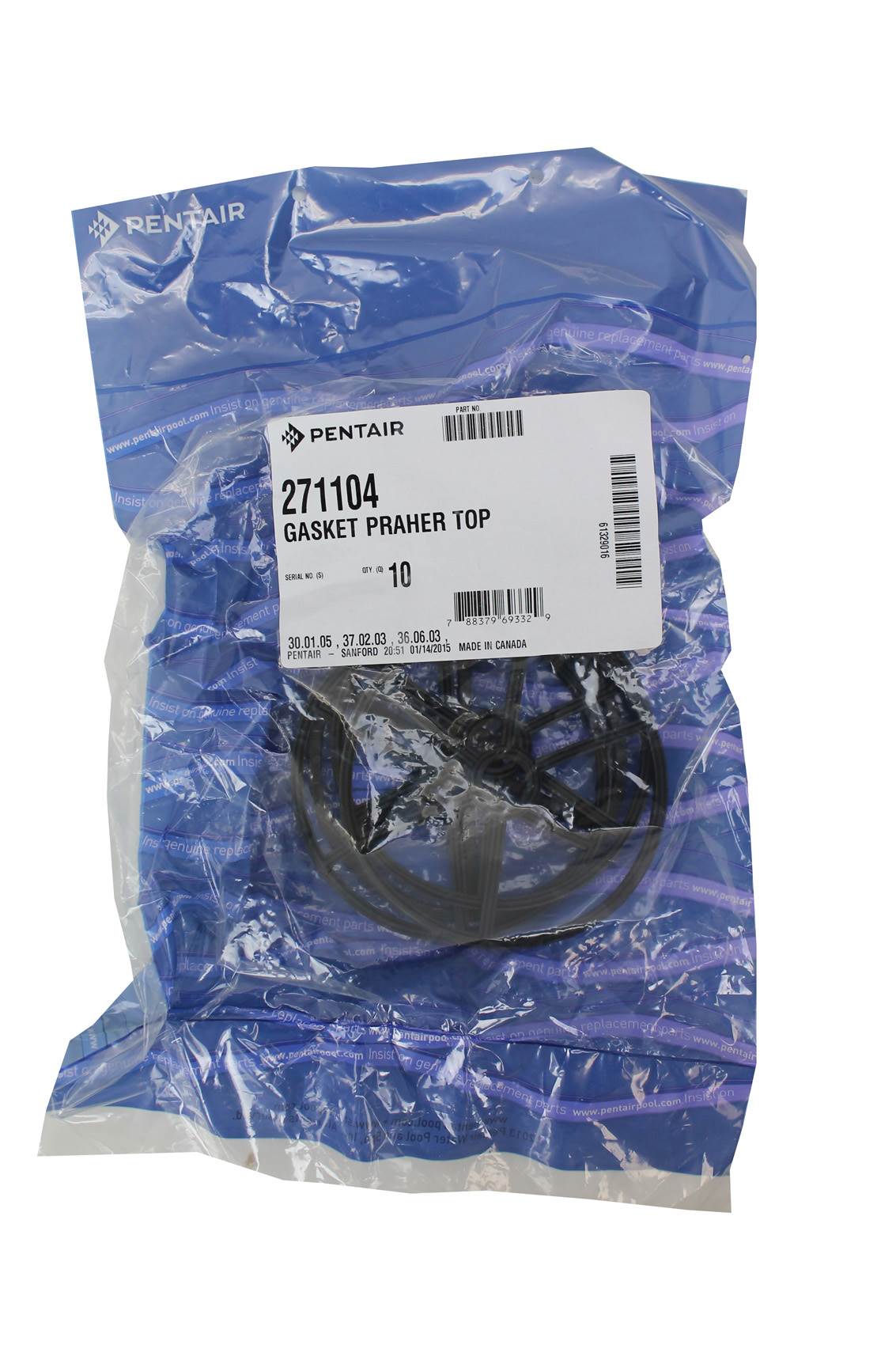 Pentair PacFab TopSide Mount Swimming Pool Spa 1.5" Valve Spider Gasket-Open Box