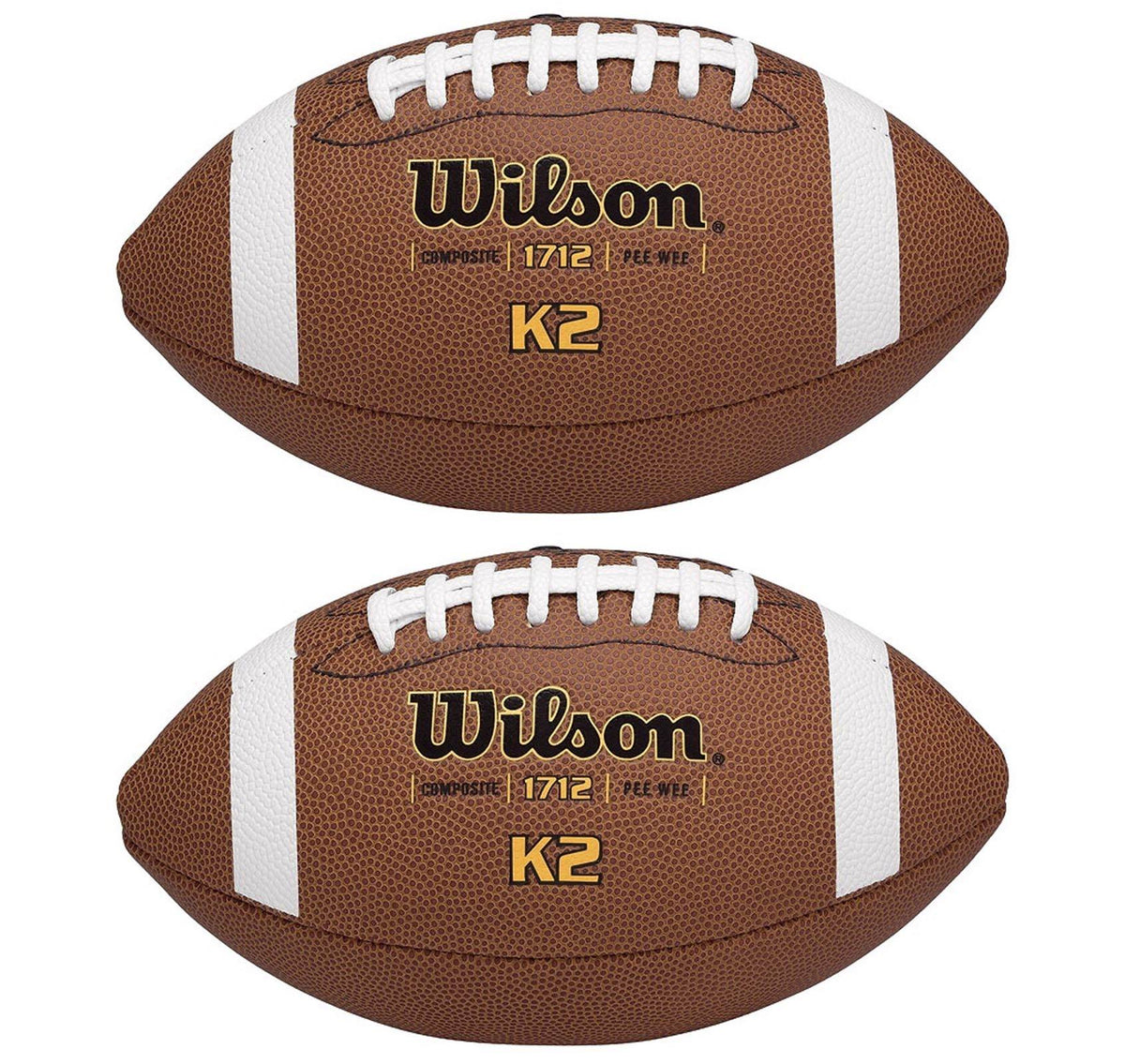 WILSON K2 Pee-Wee Size Soft Composite Leather Game Sport Footballs | WTF1712