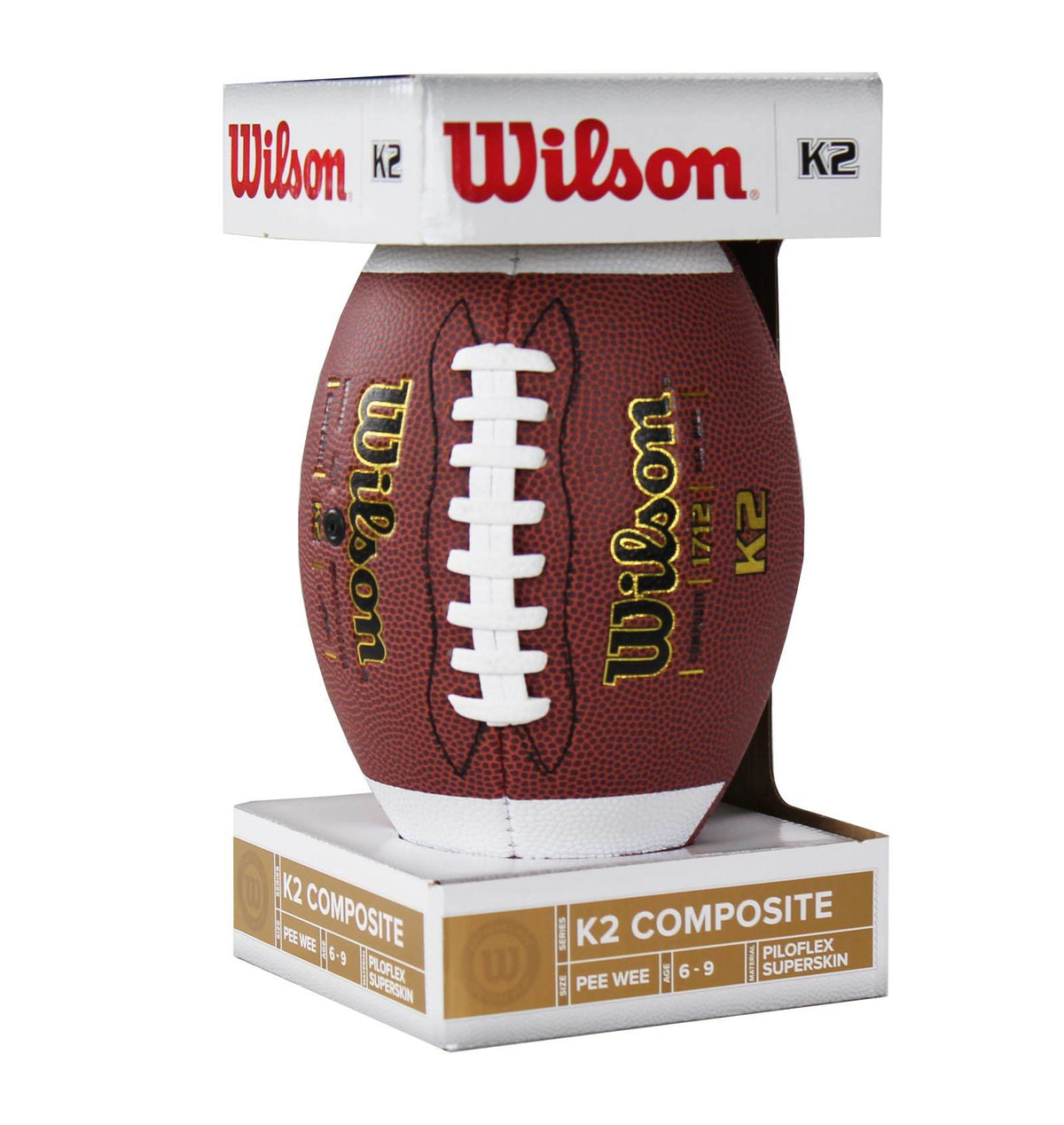 (6) WILSON K2 Pee-Wee Size Soft Composite Leather Game Sport Footballs | WTF1712
