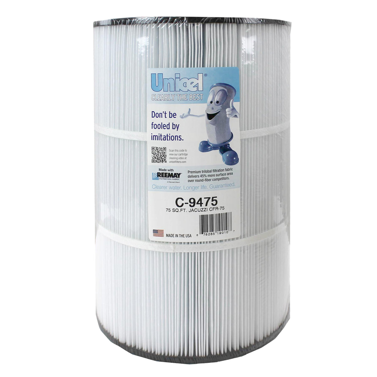Unicel Pool Spa CFR 75 Sq Ft Filter Cartridge Element PJ75-4 FC-1480 (Used)