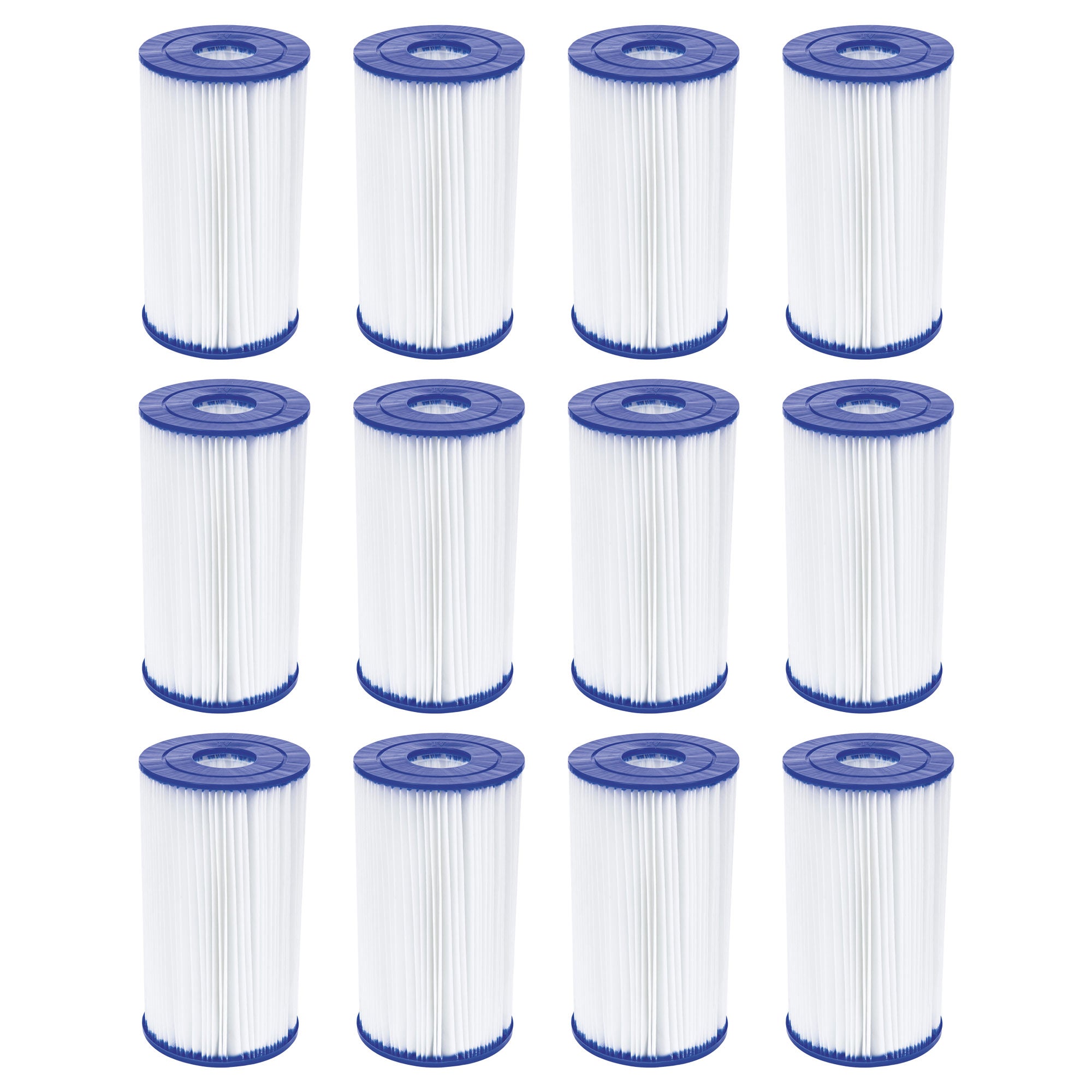 Bestway 58095E Pool Filter Pump Cartridge Replacement Type IV/Type B (12 Pack) - VMInnovations