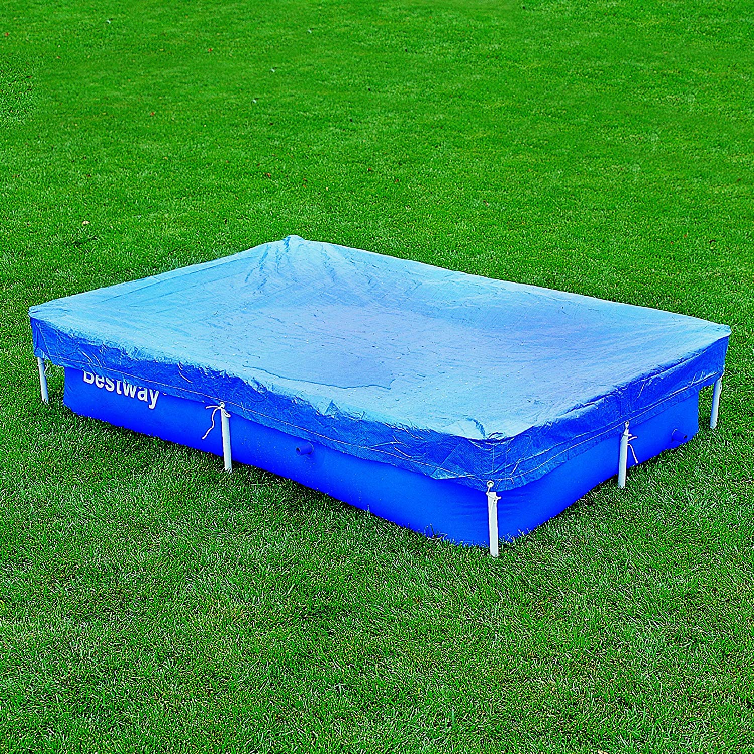 Bestway 7'4" x 60" Floating Rectangle Above Ground Swimming Pool Cover (2 Pack) - VMInnovations