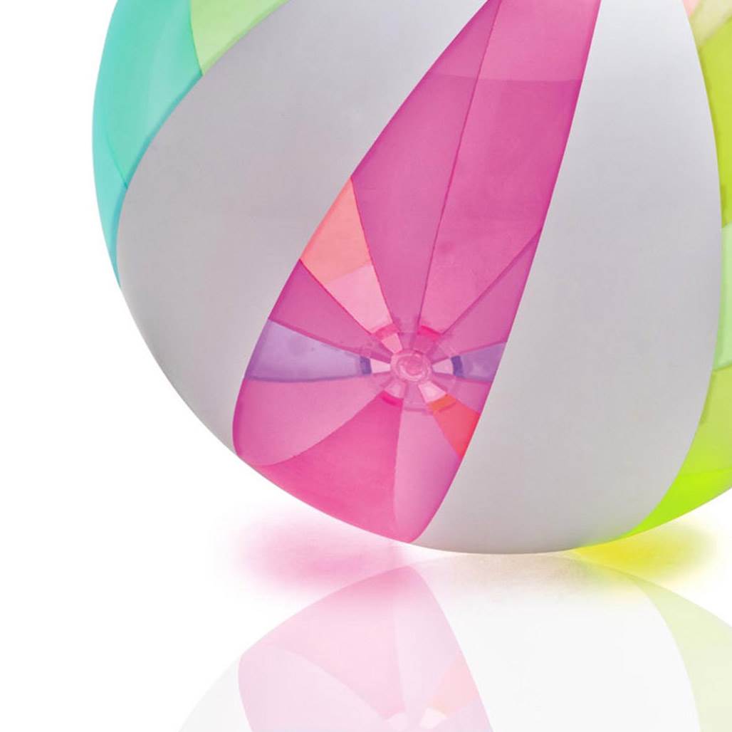Intex Giant Classic Inflatable Glossy Panel Colorful Beach Ball - Open Box