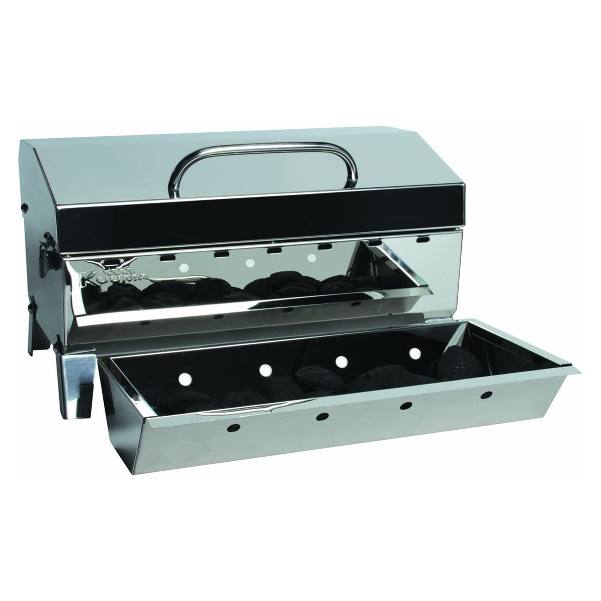 Kuuma Stow N' Go 160 Portable Stainless Steel Charcoal Grill w/ Foldable Legs (Refurbished)
