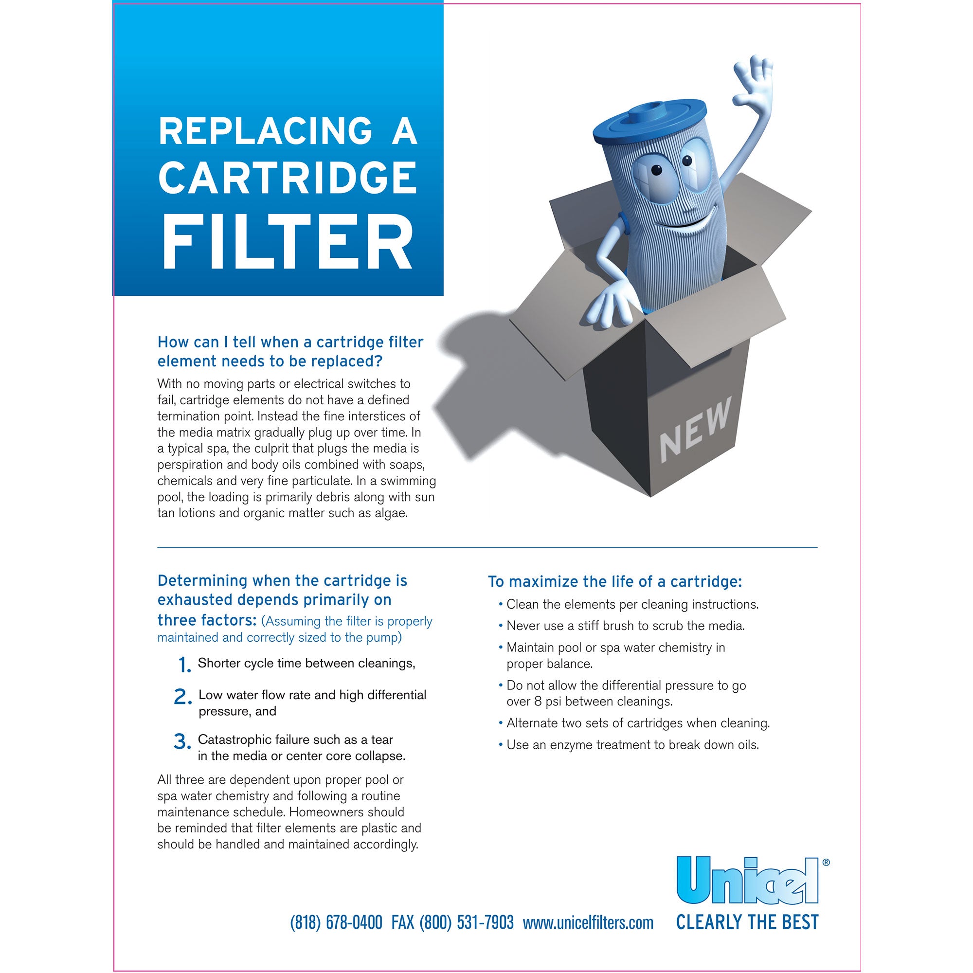 Unicel C-8600 Filter Cartridge Hayward Star Clear C800 C1500 CX800RE (Open Box) - VMInnovations