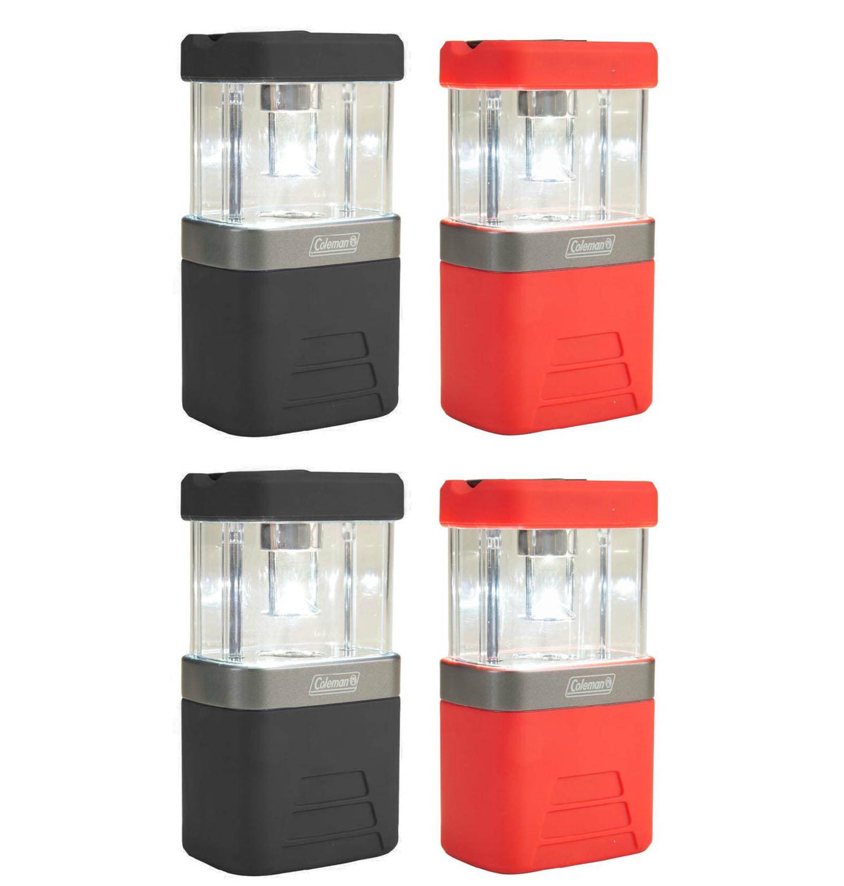 (4) COLEMAN Outdoor Camping 4AA Pack-Away LED Mini Lanterns w/ 4 Light Modes