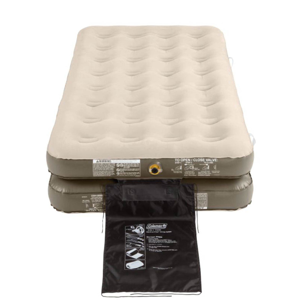 Coleman Twin EasyStay 4-in-1 Convertible Single High AirTight Airbed (2 Pack)
